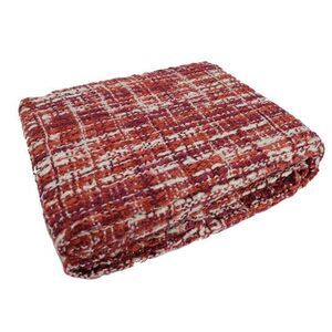 Cozelle Karla 60" x 50"  Multi Color Woven Throw in Rust